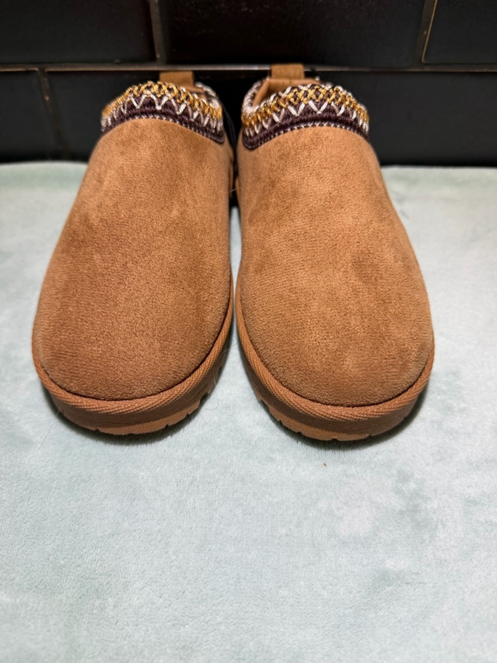 Olivia & Kate girls Slip-On Suede Clog - Brown- Size 13- NWOT